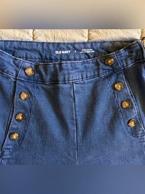 Old Navy Extra High-Rise Wide Leg Jeans in Deep Blue